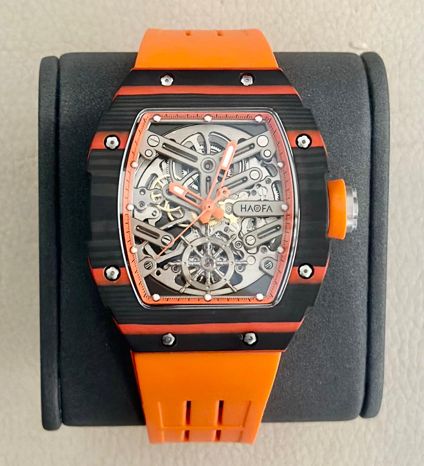 Haofa Carbon TPT Skeletron Automatic Watch