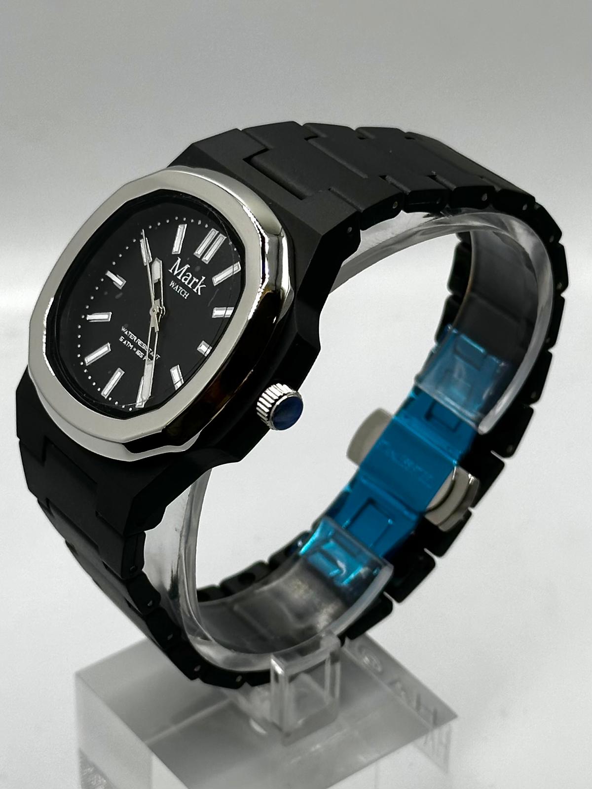 Mark Watch Silver Black